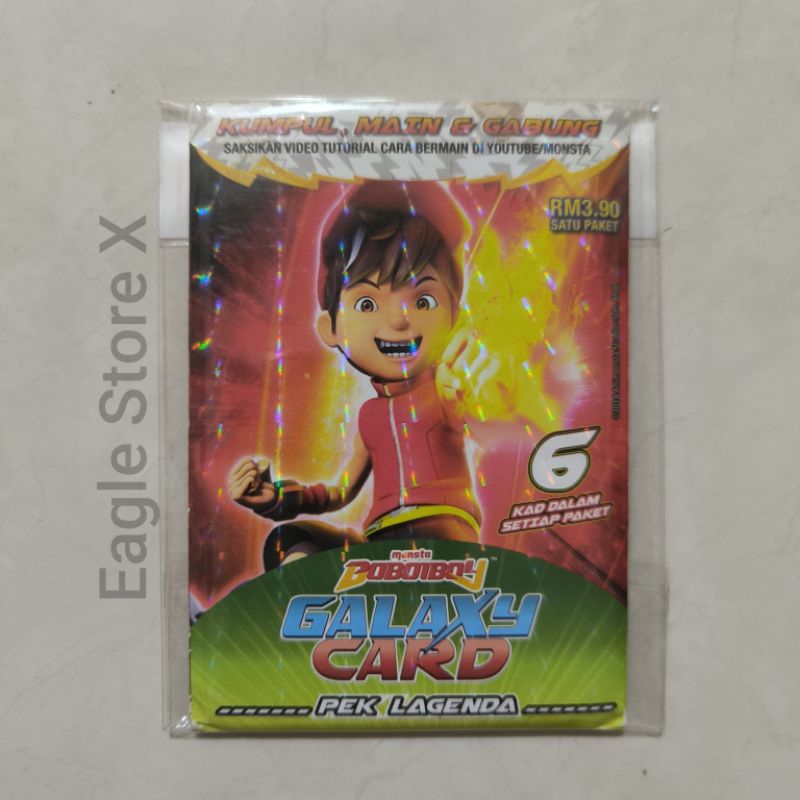 Boboiboy Galaxy Card Pek Lagenda Unggul Impak Fusion Satuan