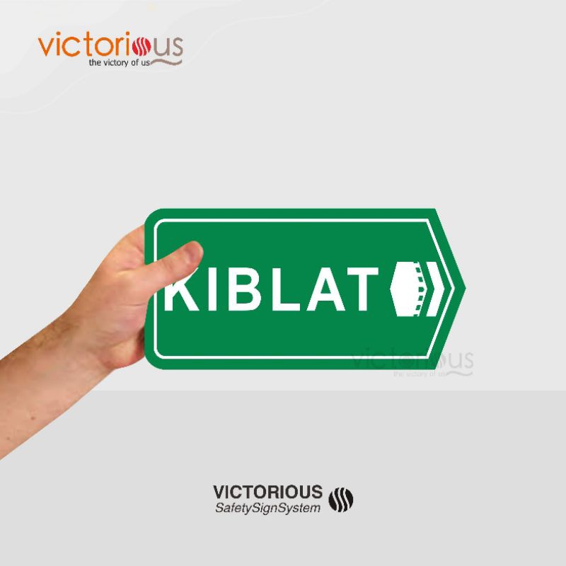 

Sticker Information Sign Arah Kiblat Sticker Vinyl Tahan Air