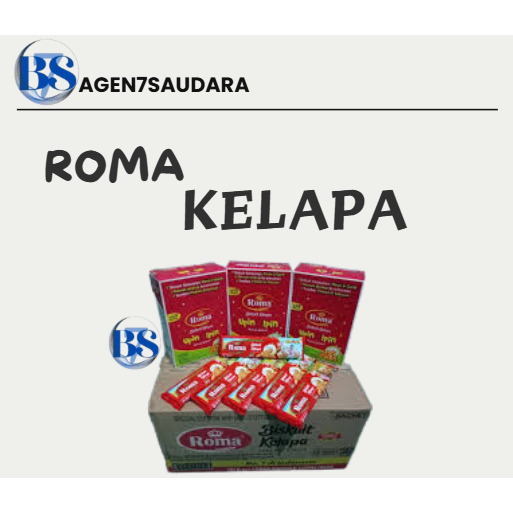 

ROMA BISCUIT KELAPA BOX 36gr, 1 BOX isi 10 PCS