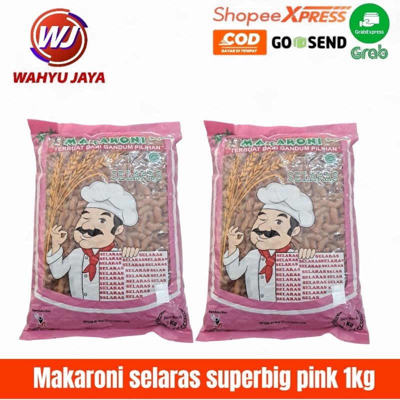 

makaroni marisol superbig pink 1kg