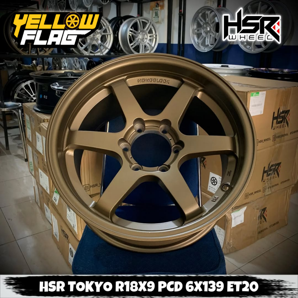 VELG RING 18 TE37 UNTUK FORTUNER HILUX PAJERO SPORT HSR TOKYO LEBAR 9 NEW R18