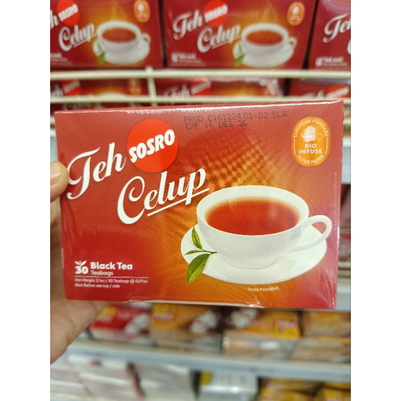 

Teh celup sosro 30 tea bags Black tea