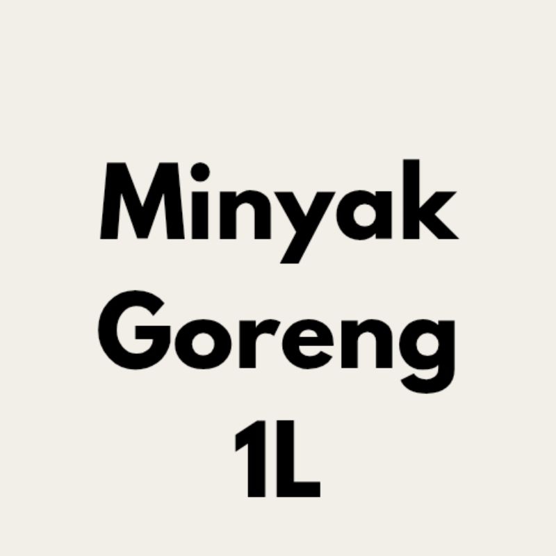 

MinyakGoreng1L