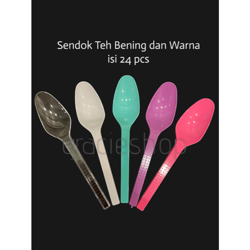 Sendok Teh / Sendok Teh Plastik / Sendok Teh Warna / Sendok Teh Sekali Pakai / Sendok Kecil Plastik