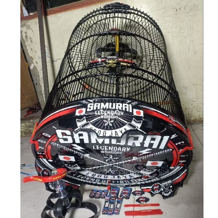 SANGKAR KANDANG EBOD JAYA  MURAI ORIGINAL DEKAL TEBOK PVC &  BAMBU  NO 1 ,2 ,3