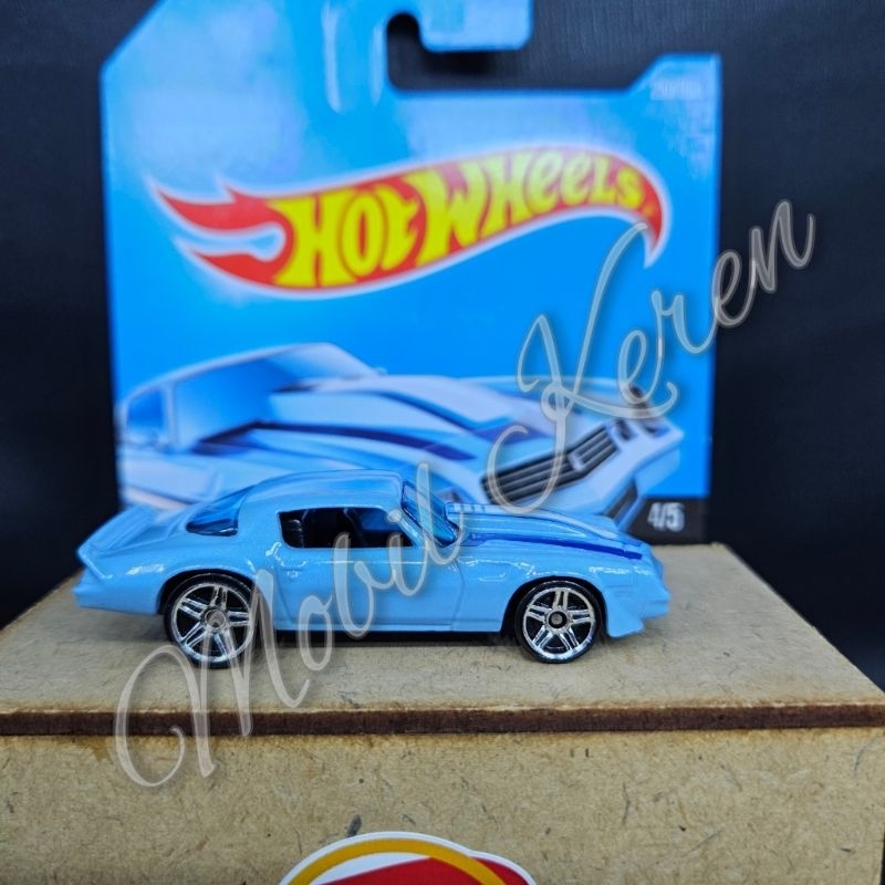 Diecast Hot Wheels Loose mulus Camaro Fifty 81 Camaro Blue error deco