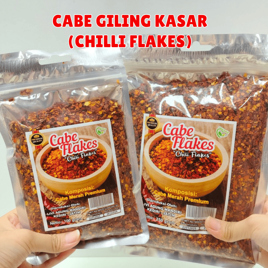 

Cabe Giling Kasar (Chili Flakes) - 100 gram | 250 gram