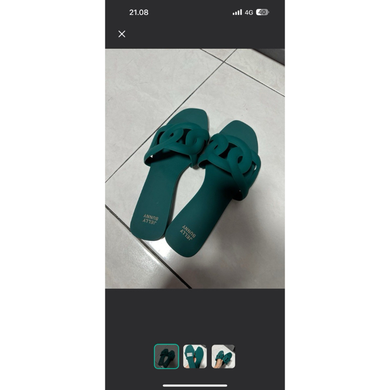 Sandal wanita jelly bunny original