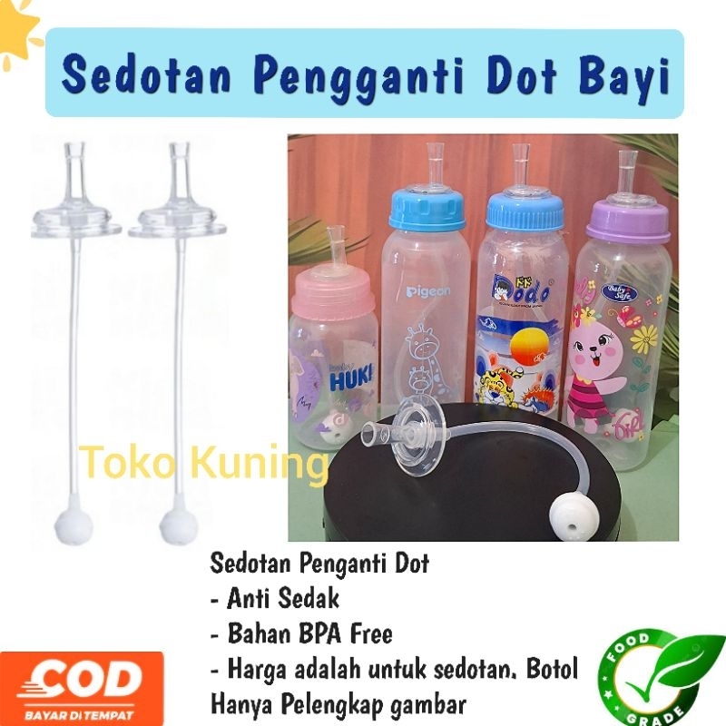TOKOKUNING Sedotan Pengganti Dot Nipple Untuk Botol Susu Pigeon Wideneck Dan Standar (Tidak Termasuk