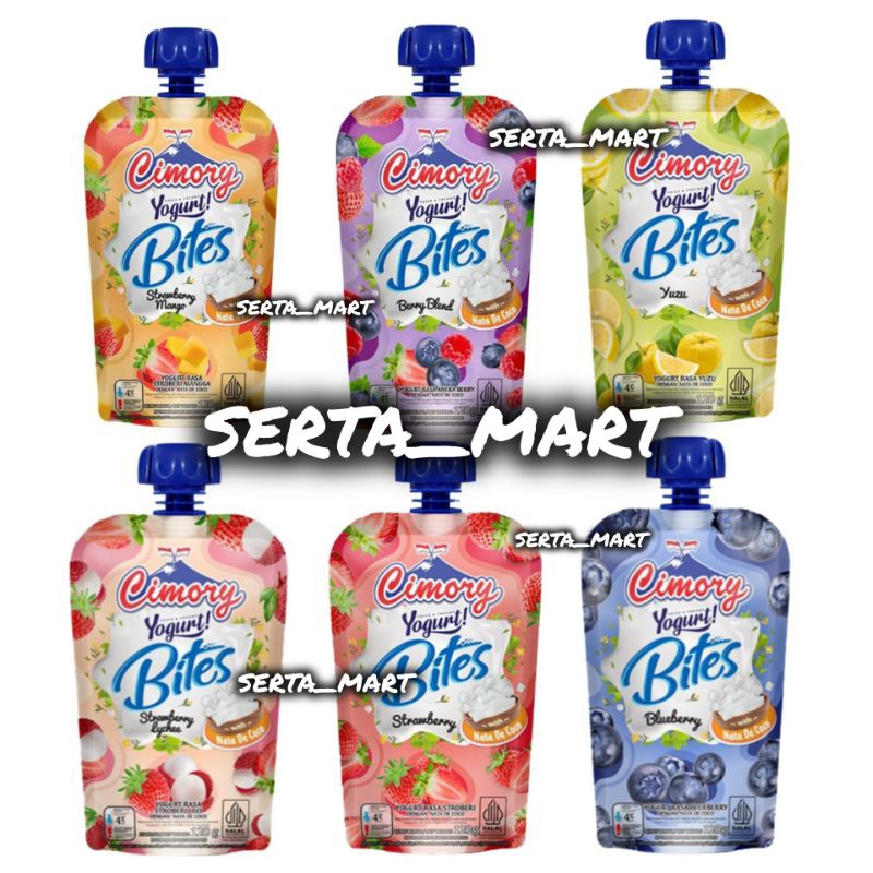 

Cimory Yogurt Bites 120gr - Cimory Squeeze Strawberry Mango / Leci / Yuzu