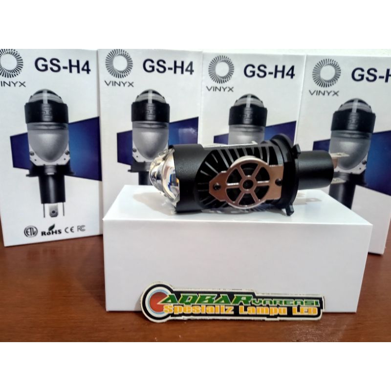 MINI LASER BILED PROJECKTOR VINYX GS H4 35WAT LAMPU UTAMA MOBIL