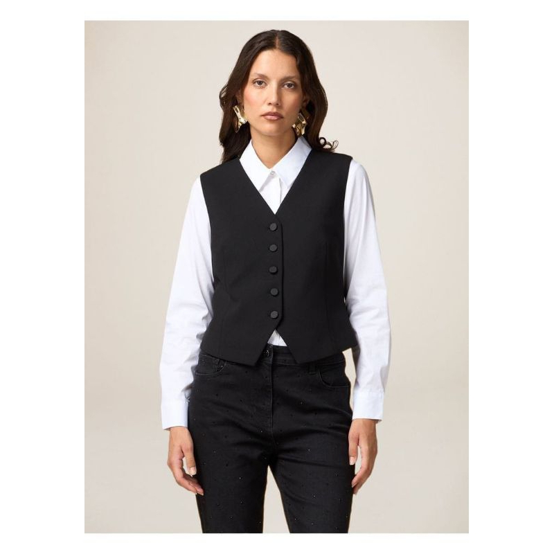Rompi Vest Formal Wanita / Rompi Vest Wanita Slim Fit / Stelan Rompi Dalaman Jas Wanita / Rompi Vest