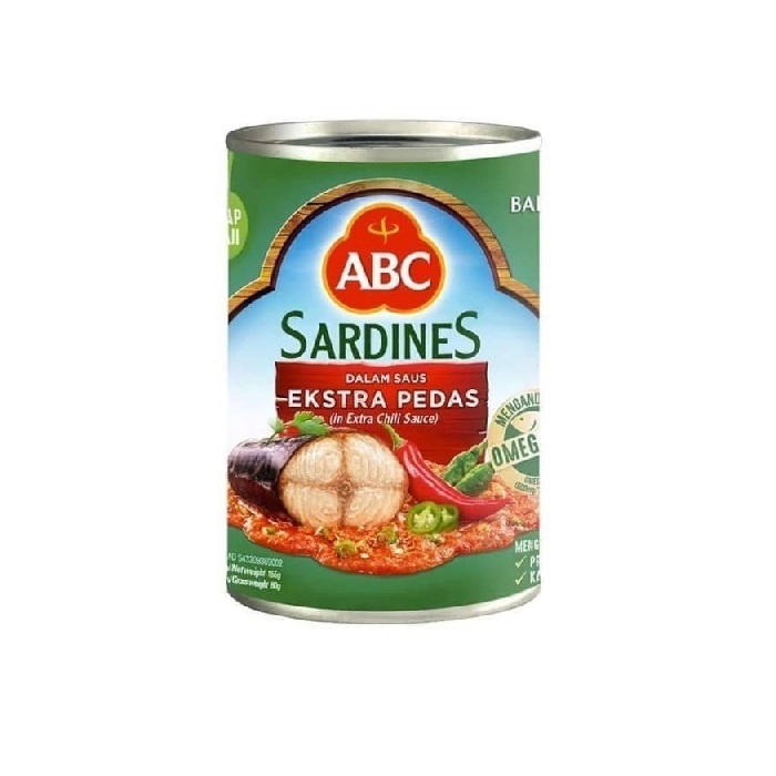 

sarden sardines kaleng abc saus cabai extra pedas 155