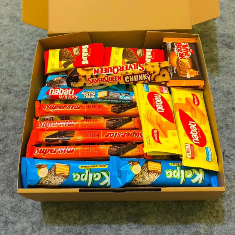 

✅COD SNACK BOX JAJANAN ANAK MAKANAN RINGAN CAMPURAN ISI 1KG BISA REQUEST KARTU UCAPAN