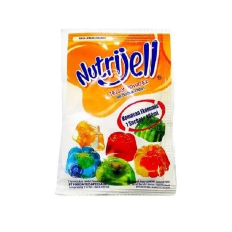 

serbuk ager agar agar jelly Nutrijell rasa jeruk,mangga,jambu,plain,blueberry