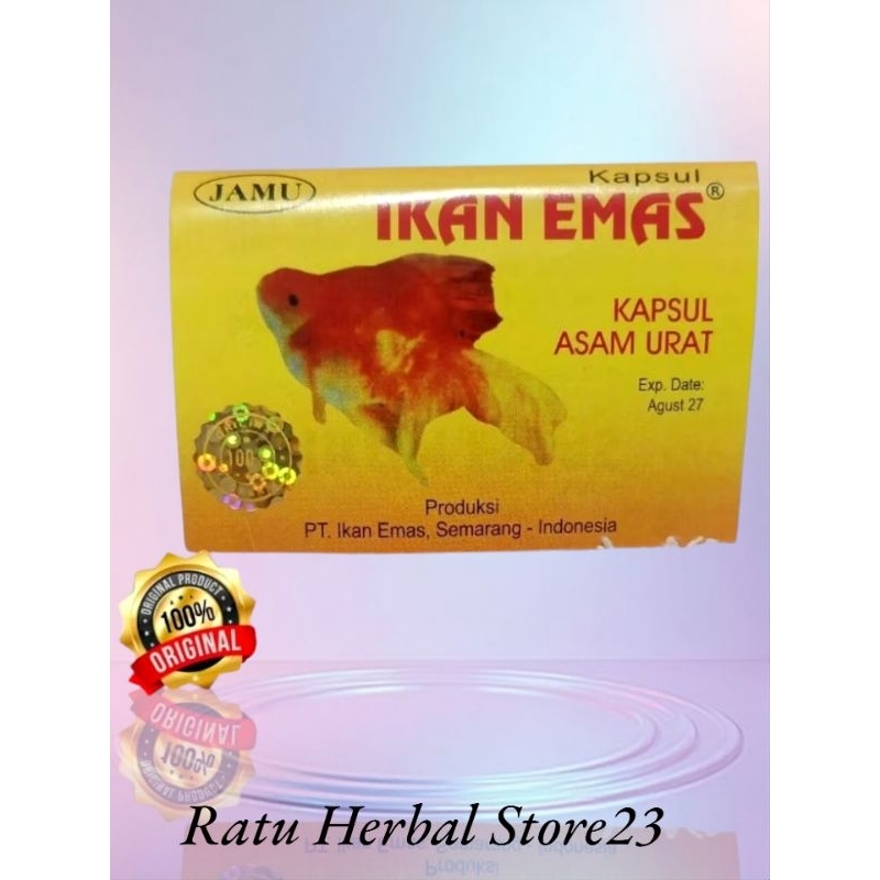 JAMU IKAN EMAS KAPSUL ASAM URAT ORIGINAL