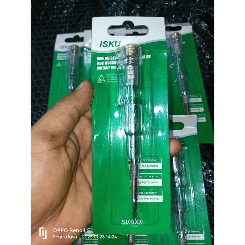 Obeng Tespen Listrik Berkualitas & Bagus merk Isku