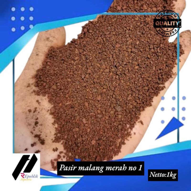 pasir malang merah 1kg / pasir malang merah No1 / pasir malang merah / pasir malang aquarium /pasir 