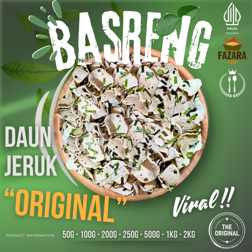 

Keripik Basreng Daun Jeruk Viral 500g Baso Goreng Original