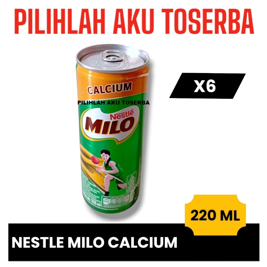 

Susu Milo Kaleng Coklat NUTRI UP CALCIUM - 220 ml ( 1 PAKET ISI 6 KALENG )