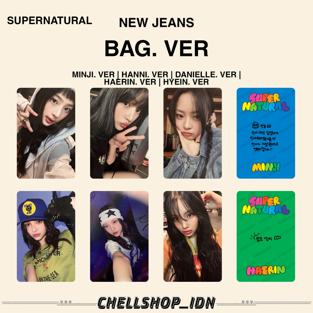 PHOTOCARD [NEWJEANS] SUPERNATURAL BAG VER
