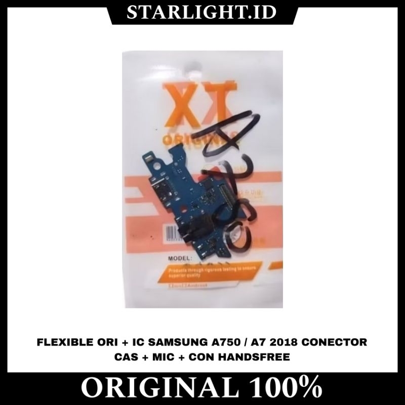 FLEXIBLE FLEKSIBEL BOARD KONEKTOR CONNECTOR CHARGER PAPAN CAS ORI + IC SAMSUNG A750 / A7 2018
