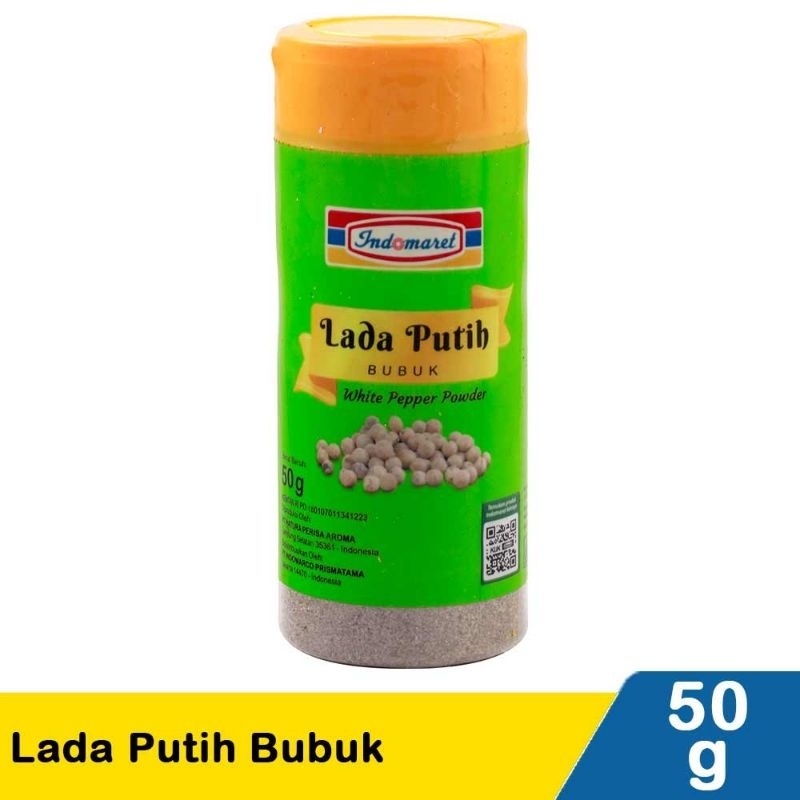 

Indomaret Lada Putih Bubuk 50g