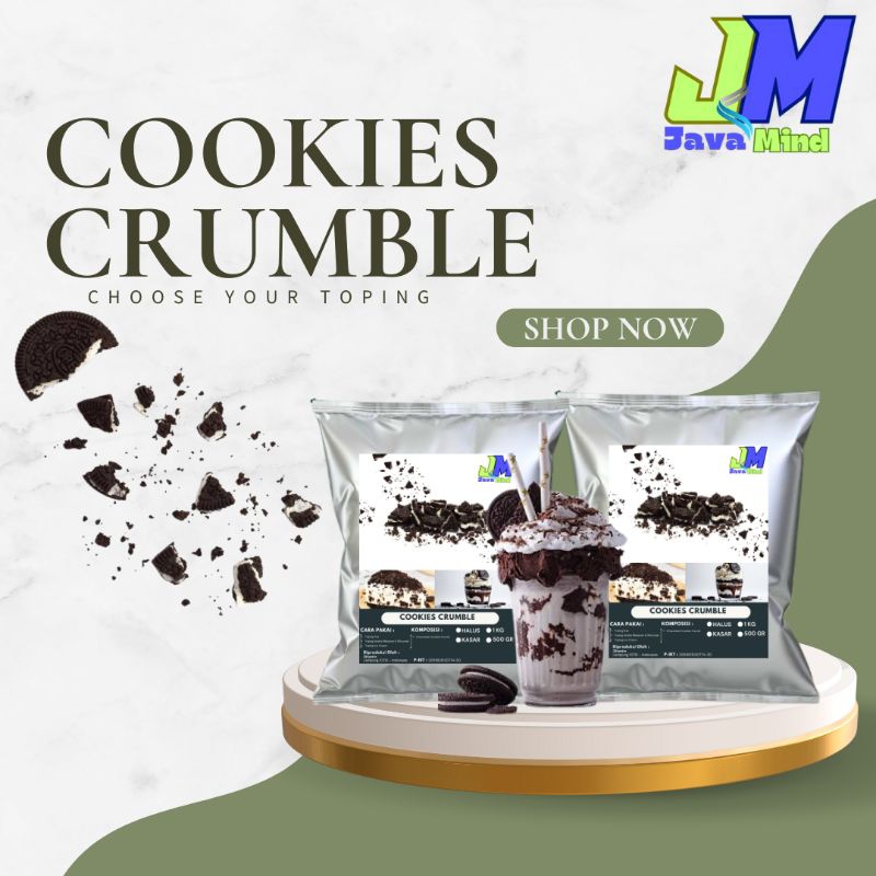 

COOKIES CRUMB/ TOPING OREO/ BUBUK PREMIUM 1 KG