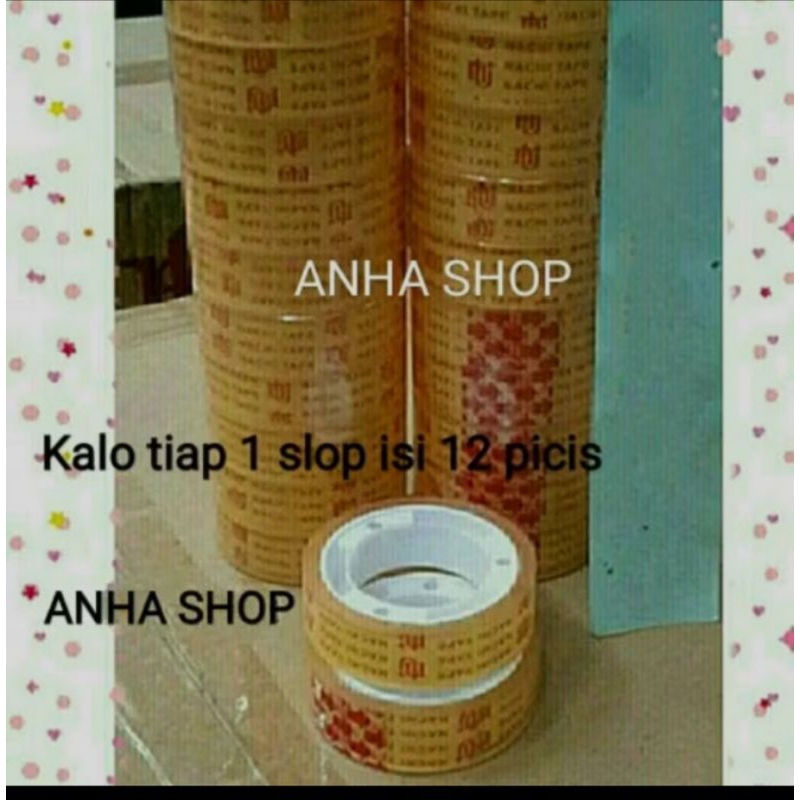 Isolasi Nachi . Solasi Nachi . Lakban kecil . Lem Bening . Murah . Lem Nachi . Nachi .