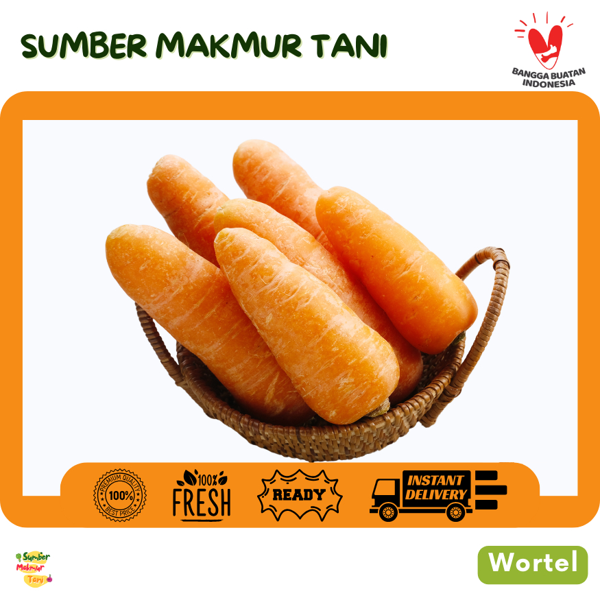 

[KIRIM INSTAN] Wortel Berastagi Segar Premium / Wortel Lokal Berkualitas Tinggi / Wortel Sehat Kaya Vitamin A Langsung dari Petani – Sumber Makmur Tani