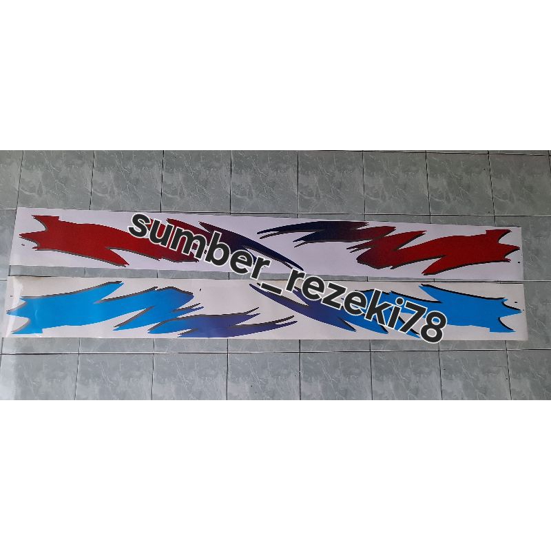 stiker list body Mitsubishi l300 minibus Van starwagon fulset kanan kiri/ stiker l300 wagon kaca