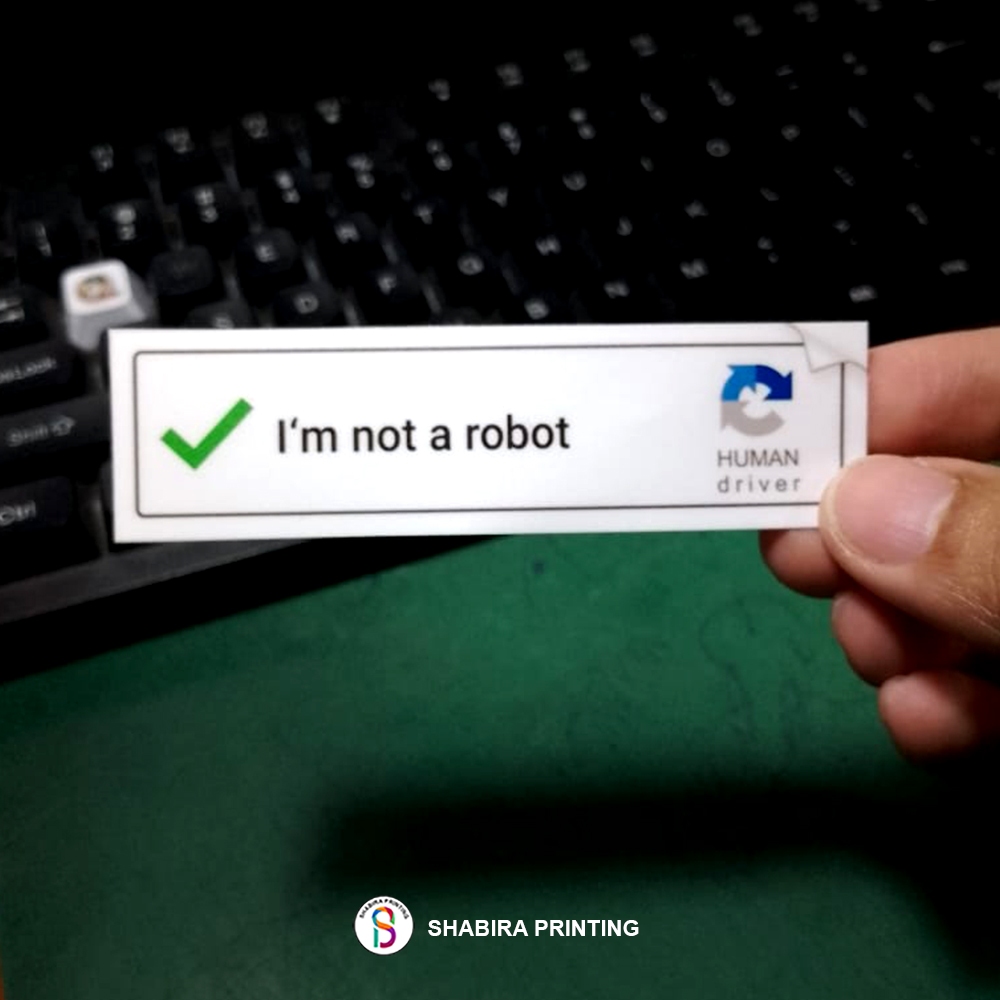 

Stiker i'am Not a Robot Tahan Air Waterproof Anti Gores Bahan Vinil