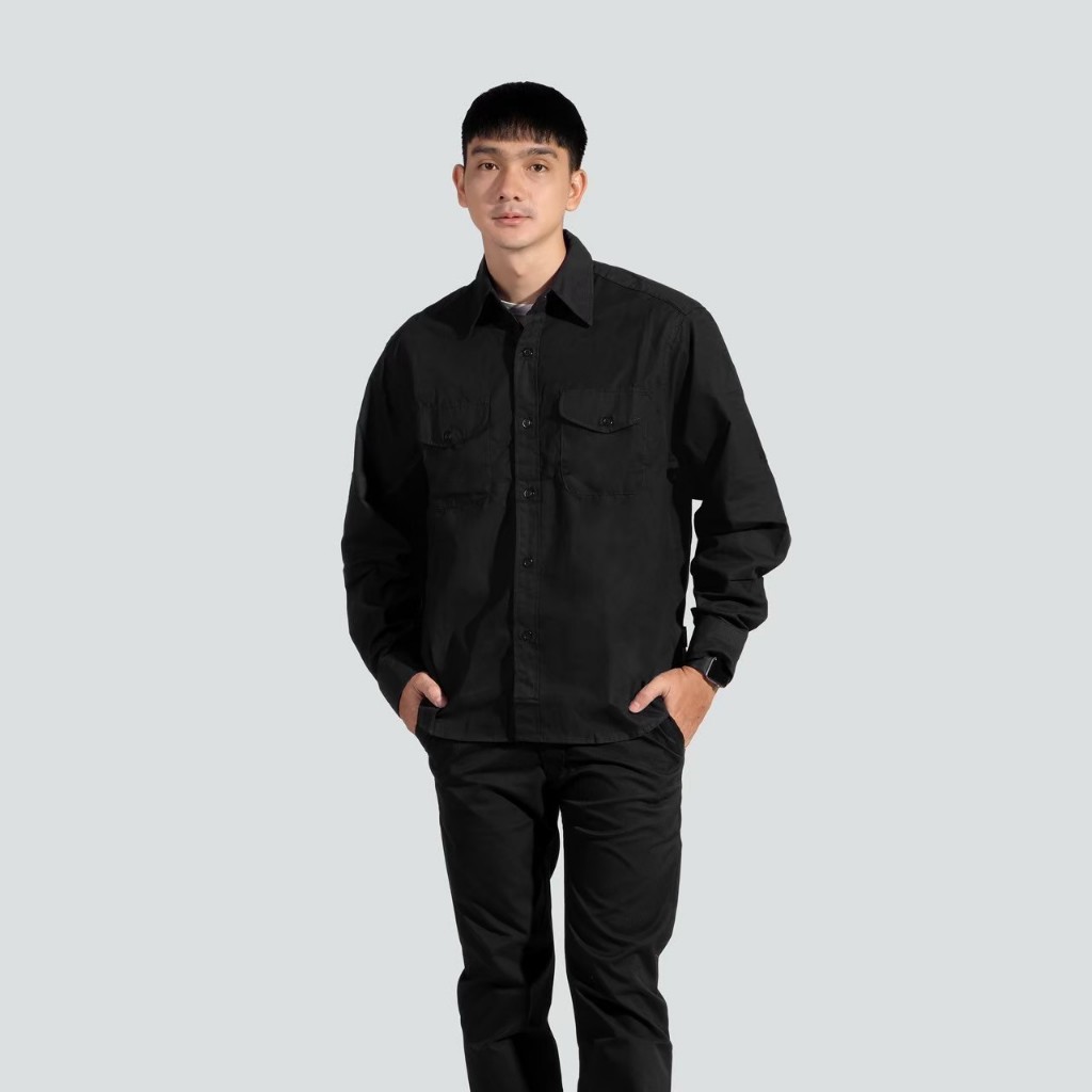 Localborn Kemeja Baby Canvas Black