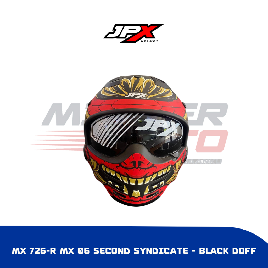 Helm Full Face JPX MX 726-R MX 06 Second Syndicate
