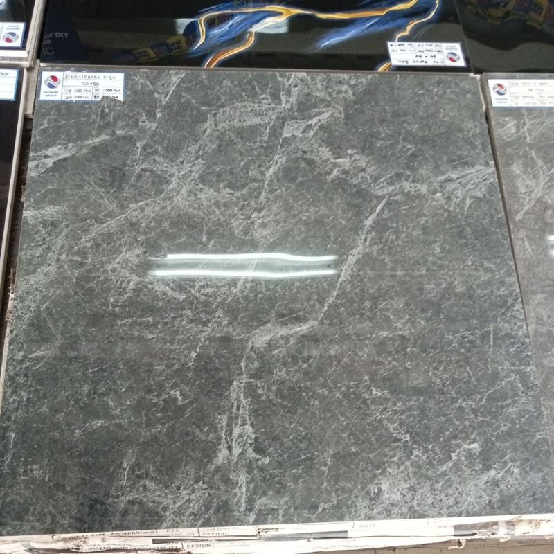 GRANIT ARNA 60X60 ELEANOR DARK GREY MOTIF MARMER GLOSSY