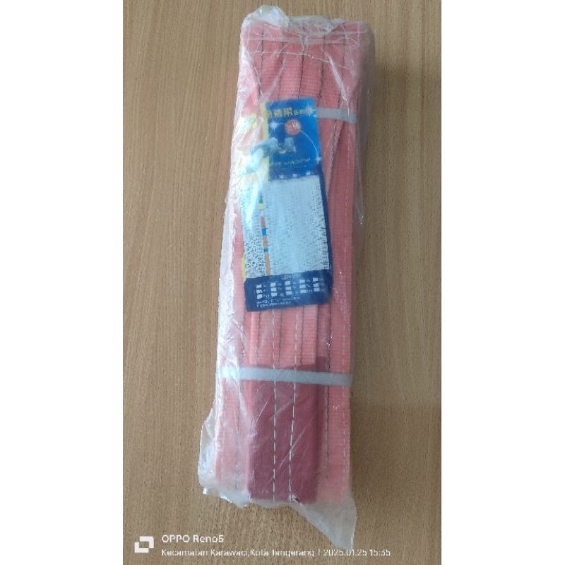 WEBBING SLING BELT 5 TON MERAH PANJANG 6 METER