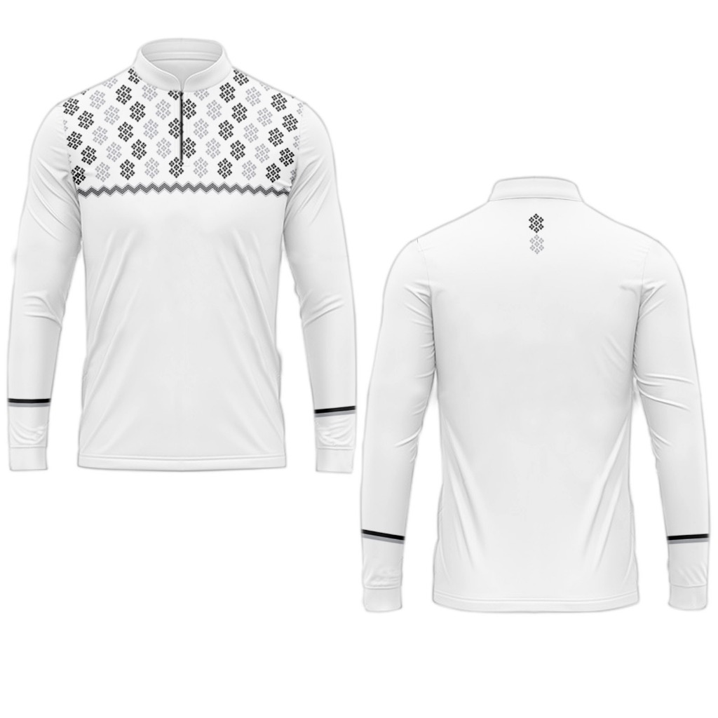 Baju koko muslim/ Putih/Kaos pria Dewasa jersey/motif full printing/panjang&Pendek terbaru/super bag