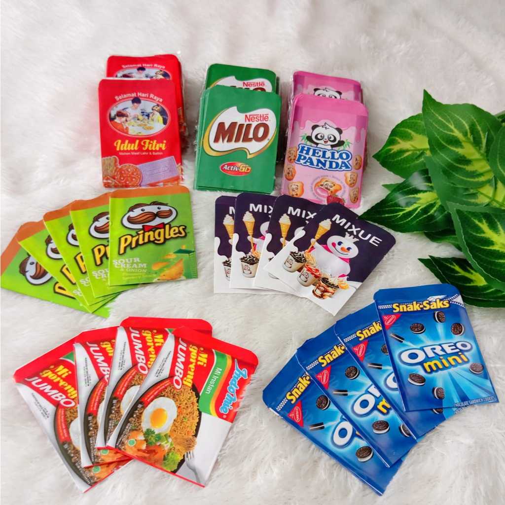 

Amplop Lebaran Idul Fitri Karakter Snack Ukuran Kecil Mini 10pcs