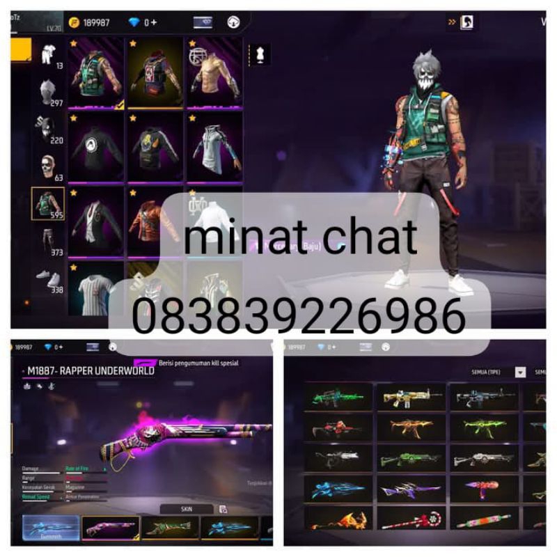 jual akun ff ber sg2