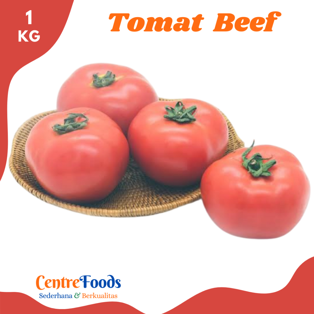 

TOMAT BEEF Organik - Tomat Apel Fresh | 1.000gr [ Harga Per KG ]