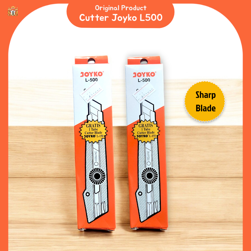 

Cutter Joyko L500 Blade L-150 / Pemotong Serbaguna Untuk Kertas / Kain / Plastik / Kulit