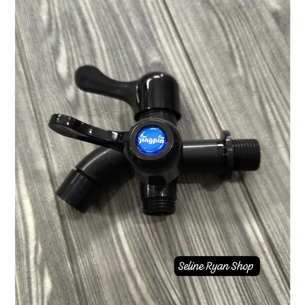 Kran Cabang / Kran Tembok Cabang PVC Kran Shower 1/2" & 3/4"