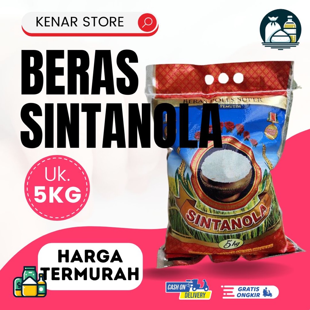 

Termurah! Beras Sintanola 5 kg Beras Pulen Beras SINTANOLA Enak Wangi 5kg