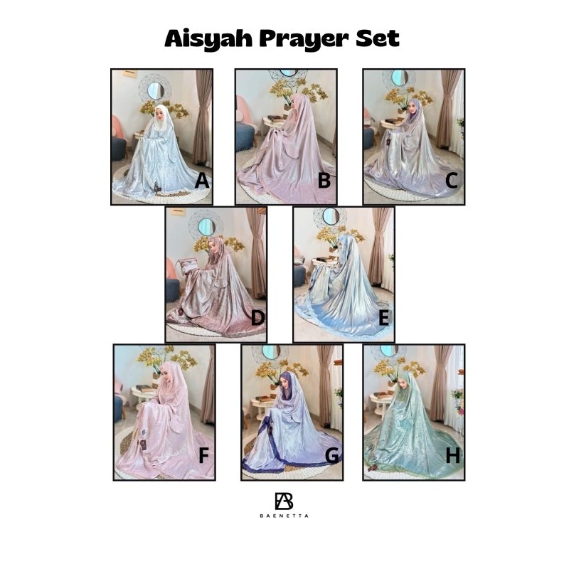 mukena aisyah prayer set by baenetta