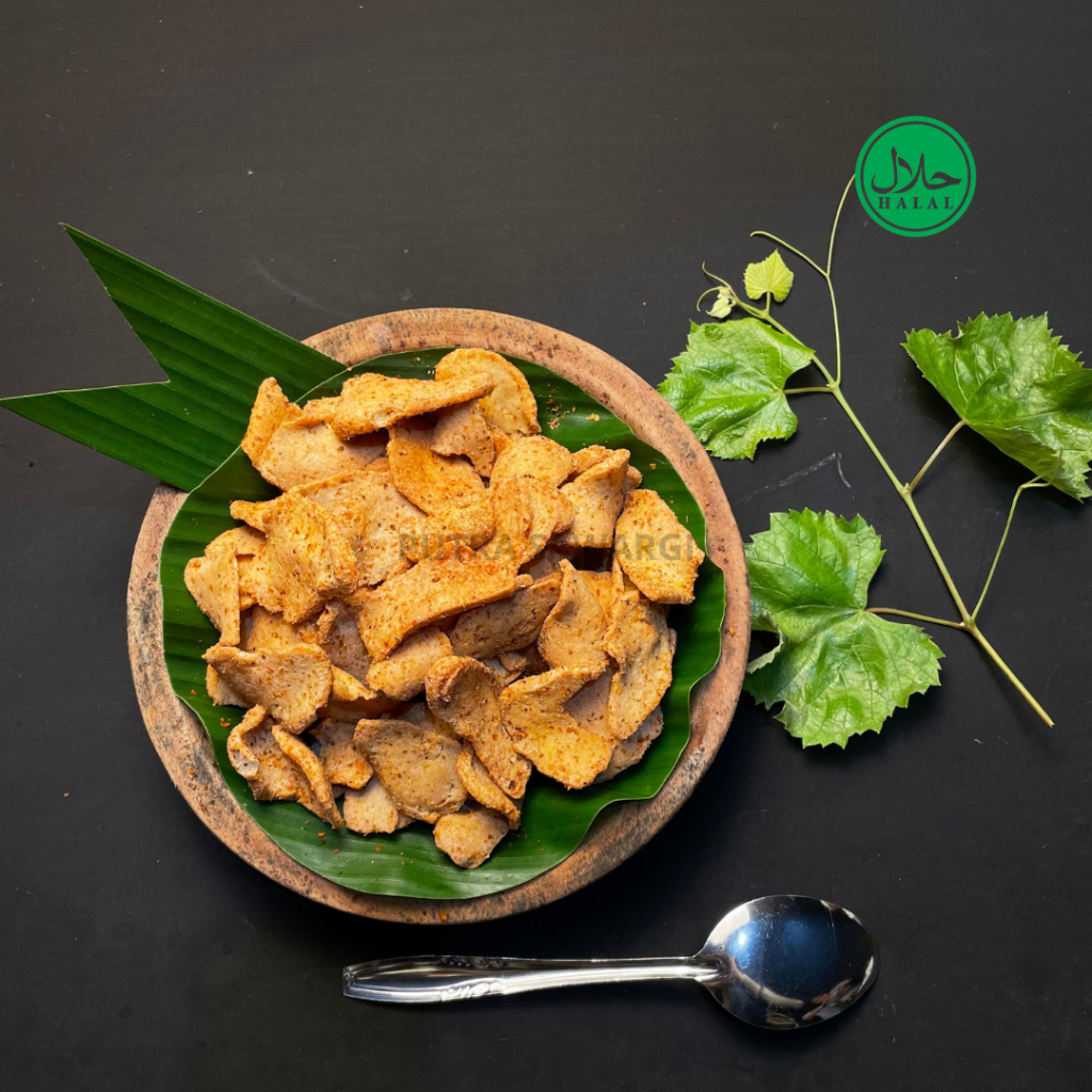 

PUTRA SAWARGI Basreng Coin 350G / Basreng Coin Pedas / Asin Original Kemasan Toples