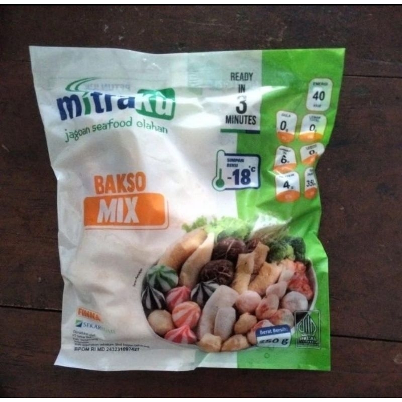 

MITRAKU BAKSO MIX SEAFOOD 250G