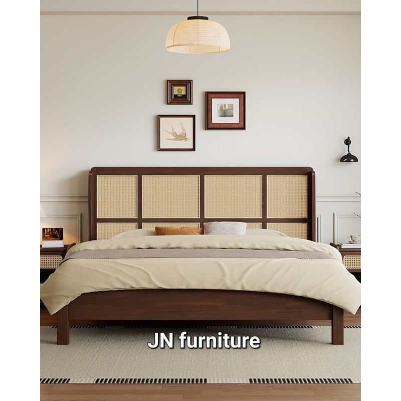 tempat tidur 160x200 dipan jati dipan rotan