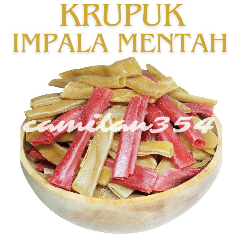 

[TERLARIS] Waru Hati Kerupuk Impala Mentah - 1kg / Krupuk Empala Merah Putih Kiloan