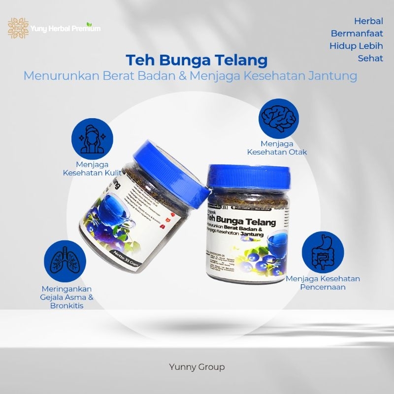 

TEH BUNGA TELANG 35gr MENURUNKAN BERAT BADAN DAN MENJAGA KESEHATAN JANTUNG