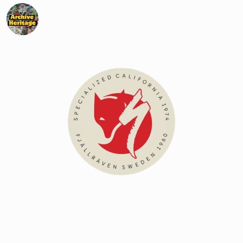 

sticker Fjallraven Kanken Specialized cyclist bike outdoor brand clothing stiker